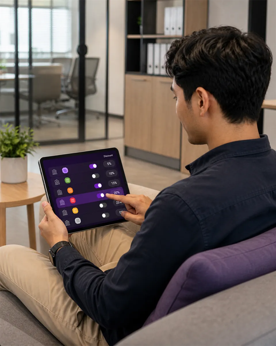 Managing multiple brands and outlets from a single SiberPOS control center.