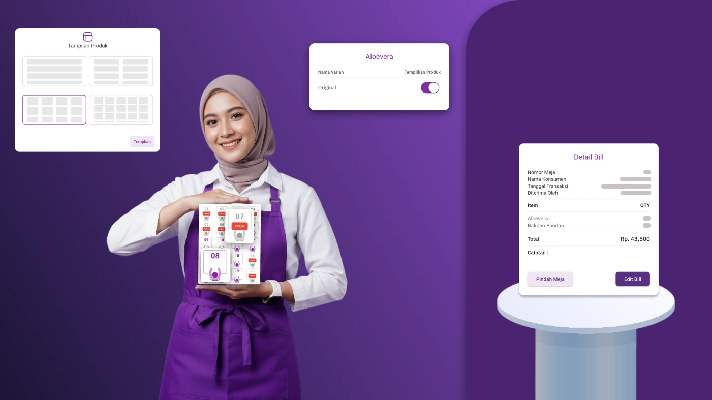 Solusi Tampilan & Manajemen Kasir